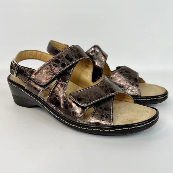 Mephisto Metallic Sandals - Picture 1 of 12